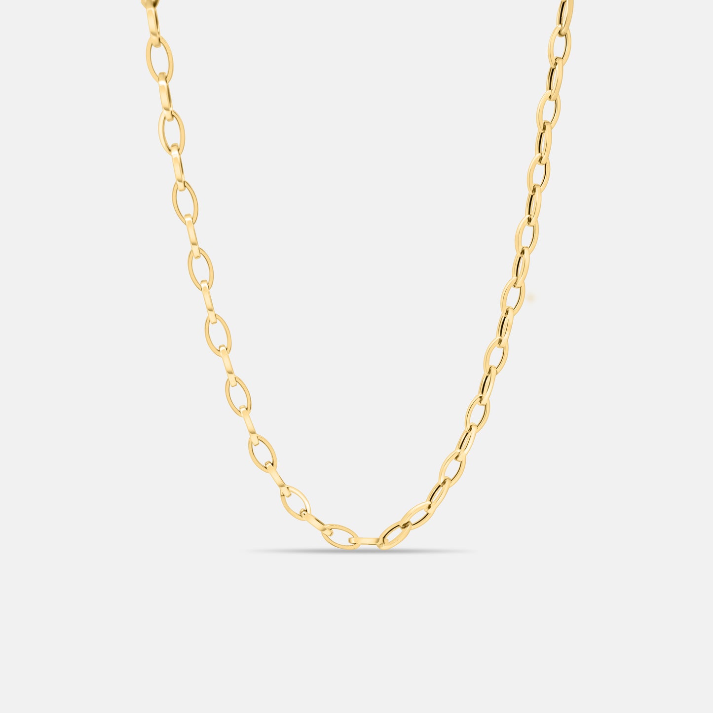 Chunky Oval Link Chain Necklace