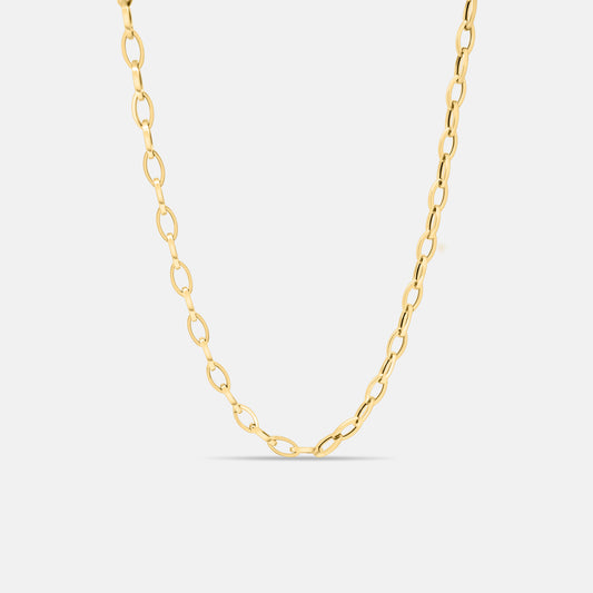 Chunky Oval Link Chain Necklace