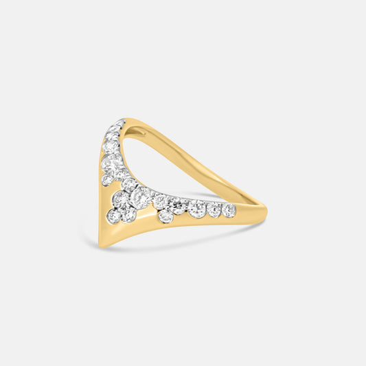 Starry Night Triangle Ring