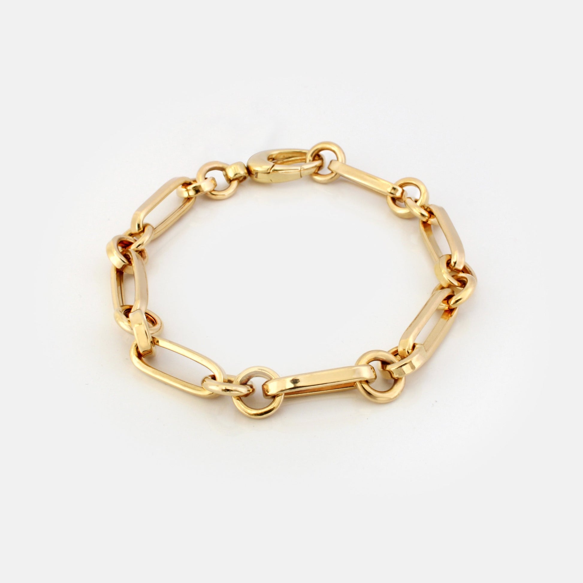 Maru Gold Three Link Jumble Chain Bracelet