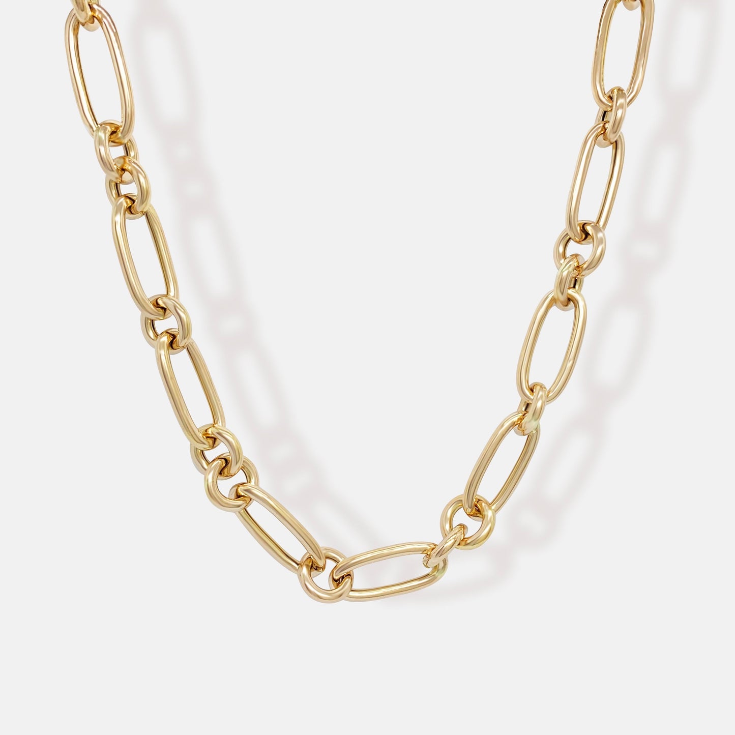Gold Chunky Link Chain Necklace