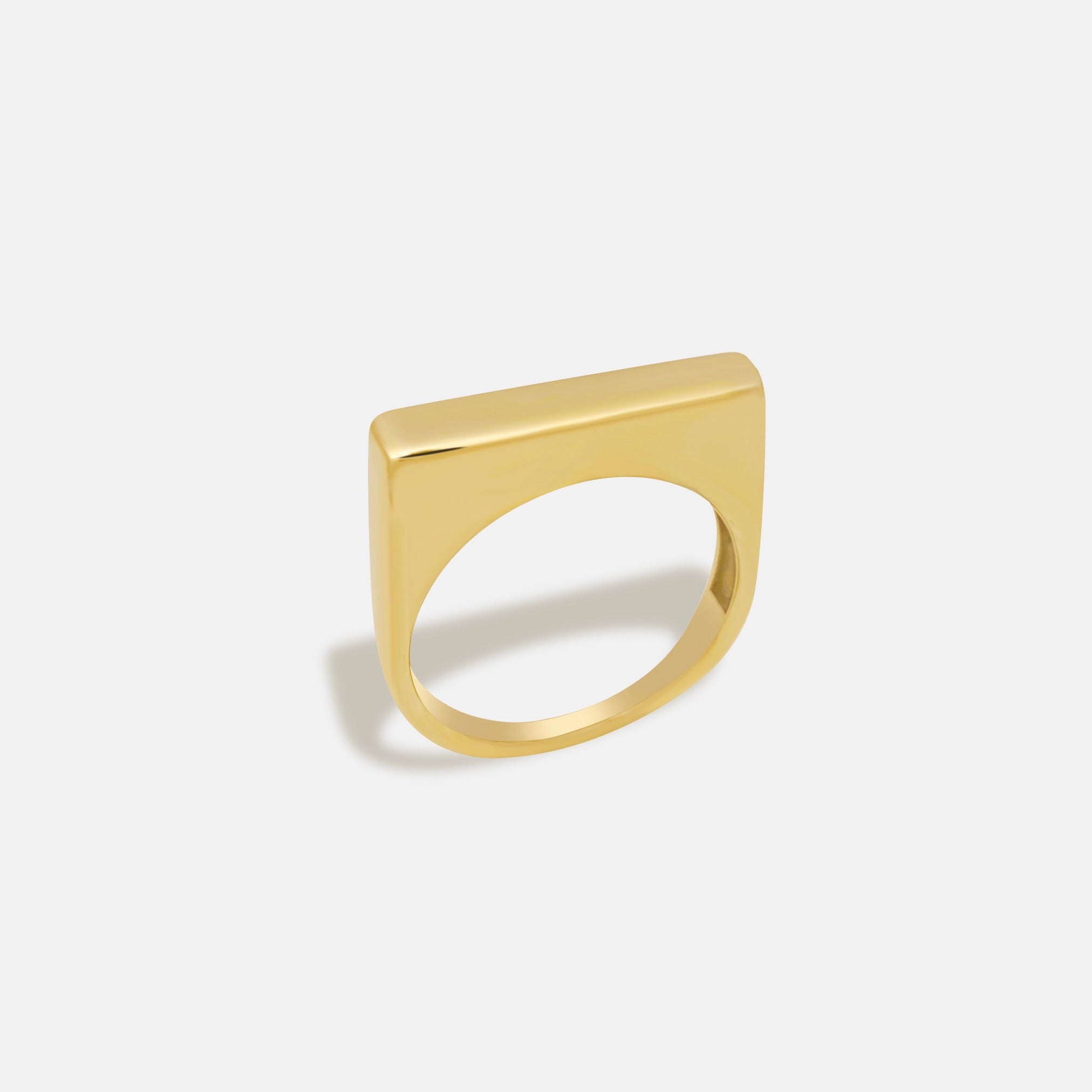 Slim Block Ring – Maru - Fine Jewelry