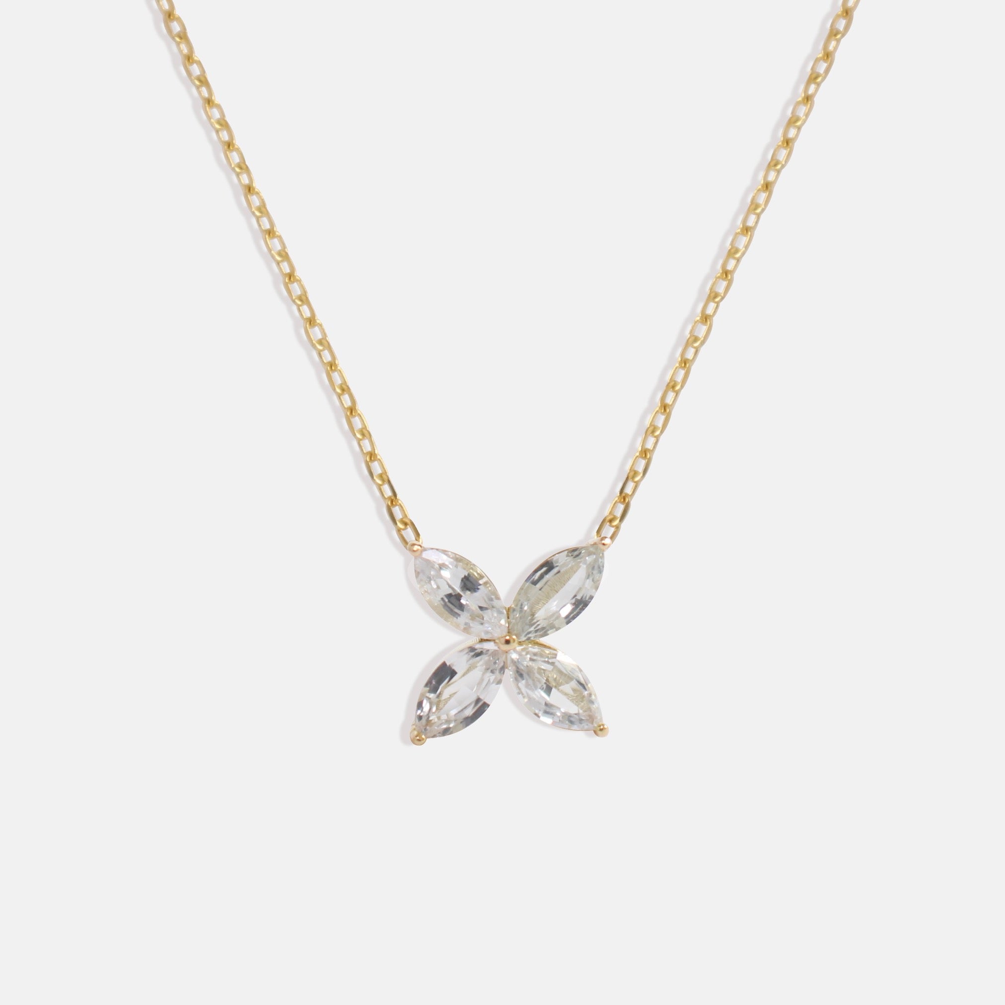 Toi et Moi 14k Yellow Gold Pendant Necklace in White Sapphire and White  Pearl | Kendra Scott