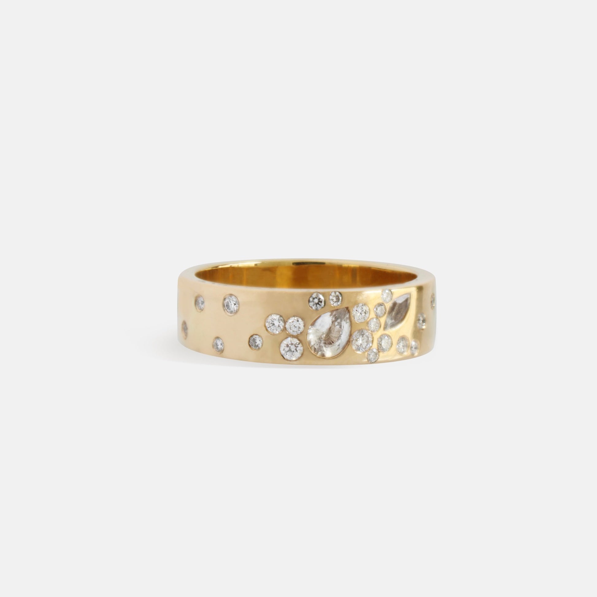 Cosmos Ring in Diamonds & White Sapphires