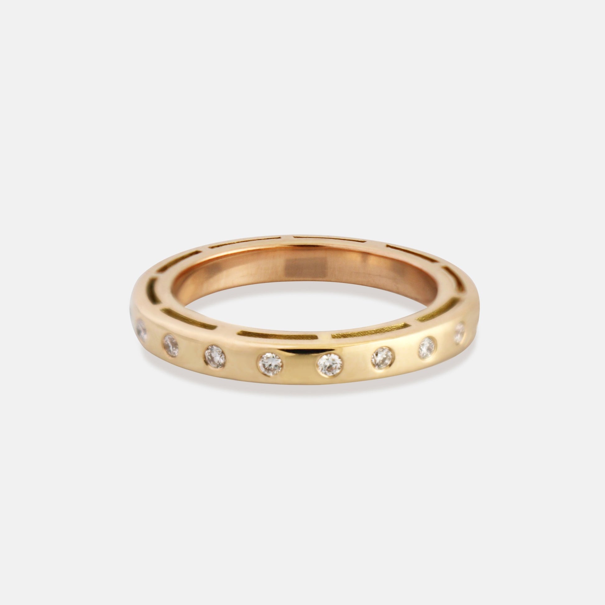 Orbit Ring in diamonds and 18k gold
