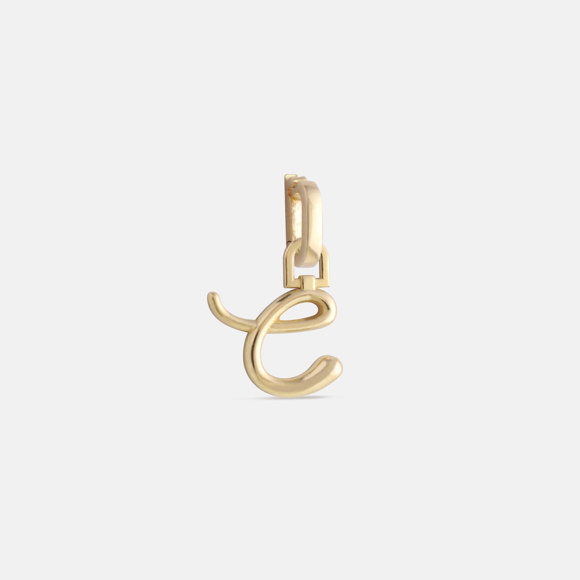 Gold and Diamond Letter Charm