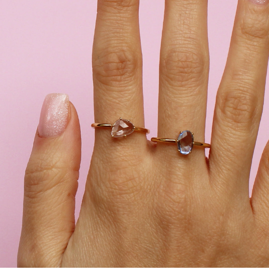 Daydream Rose Cut Sapphire Ring