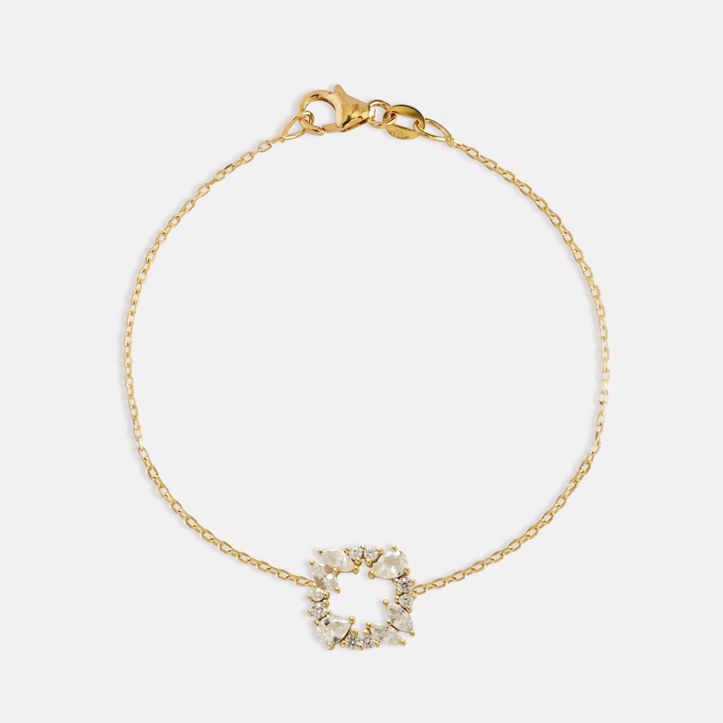 Full Bloom Bracelet In Diamonds & White Sapphires